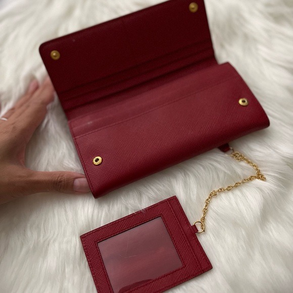 PRADA LONG WALLET SAFFIANO LEATHER - Picture 8 of 9